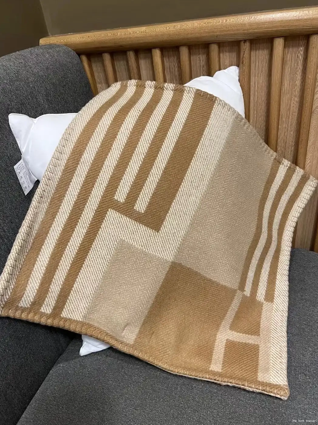WOOL PILLOW HERMES THROW ITHAQUE 0519